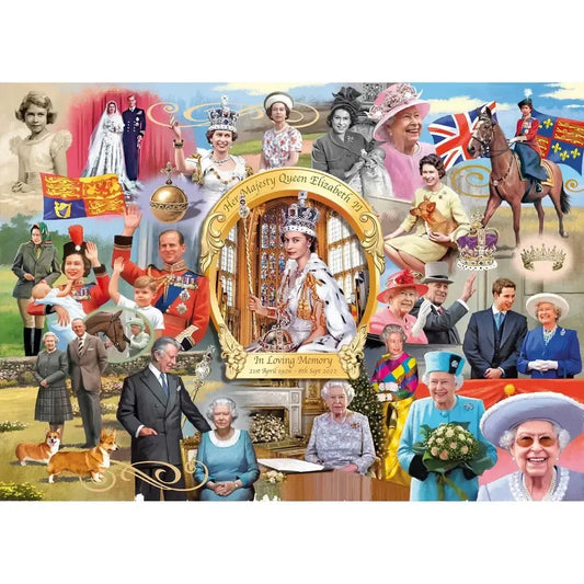 Queen Elizabeth II 1000 Piece Jigsaw Puzzle Gibsons - BIG FRENCHIES
