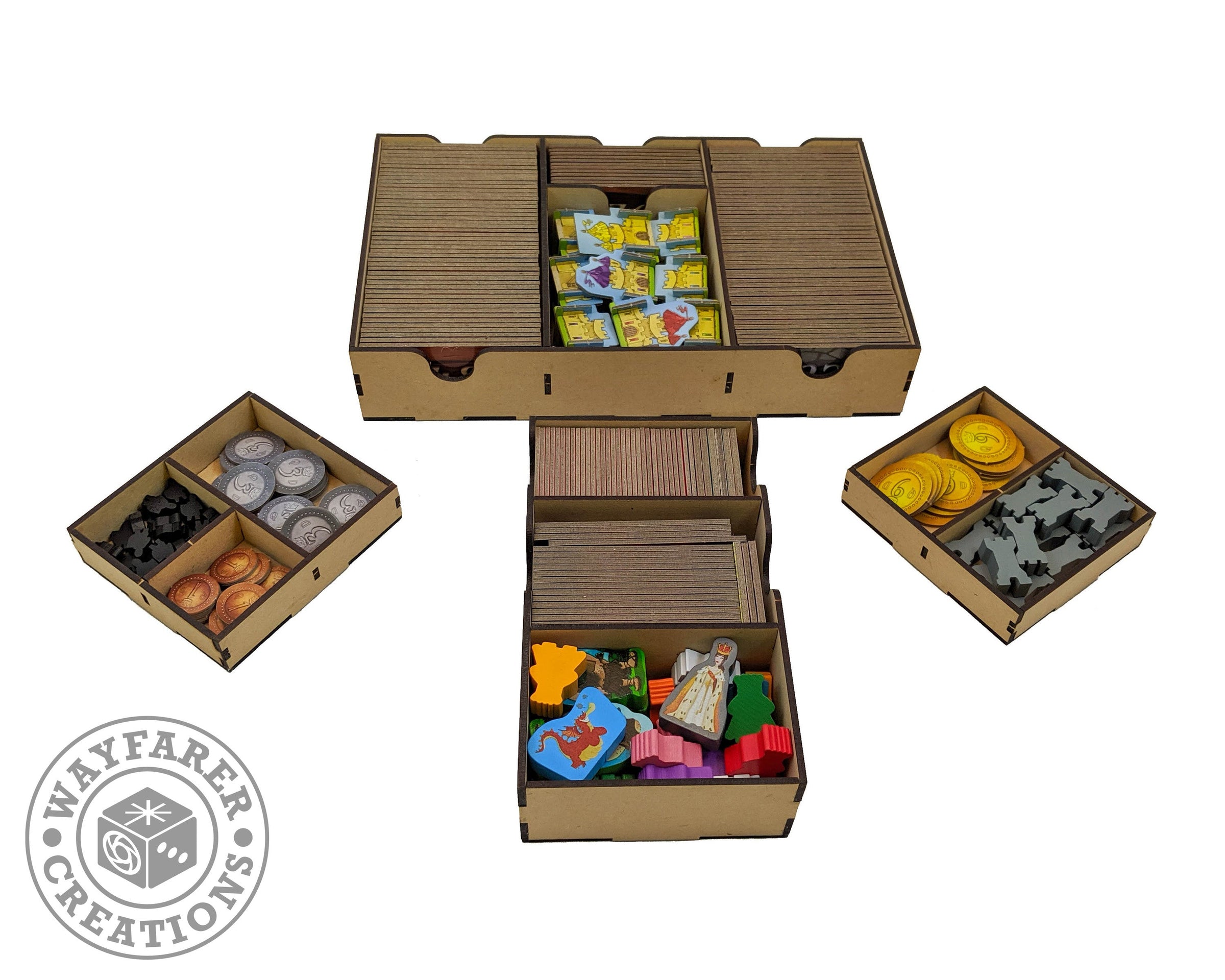 Queendomino Board Game Organizer Insert