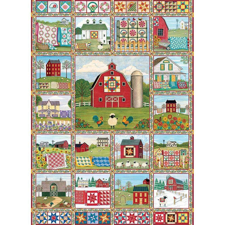 Quilt Country 1000 Piece Jigsaw Puzzle Cobble Hill - BIG FRENCHIES