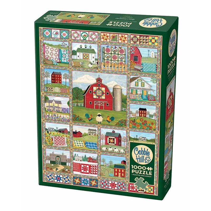 Quilt Country 1000 Piece Jigsaw Puzzle Cobble Hill - BIG FRENCHIES
