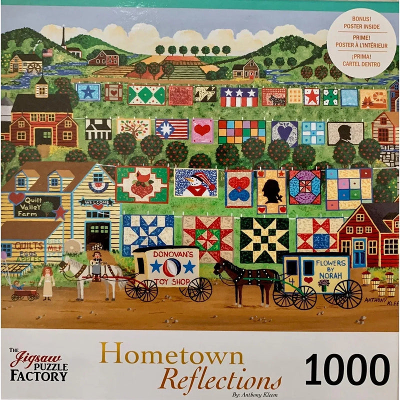 Quilt Valley Farm 1000 Piece Jigsaw Puzzle Leap Year - BIG FRENCHIES