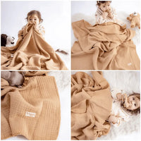 Quilted 4 Layers Muslin Blanket - BIG FRENCHIES