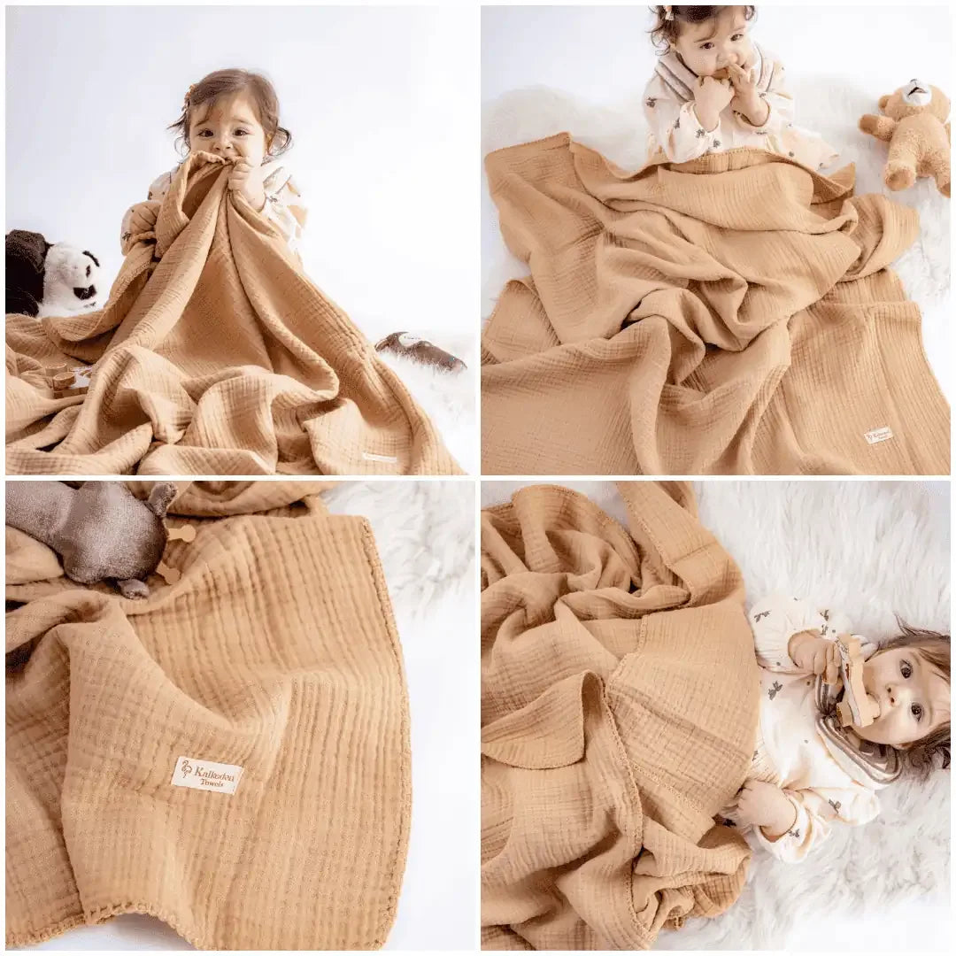 Quilted 4 Layers Muslin Blanket - BIG FRENCHIES