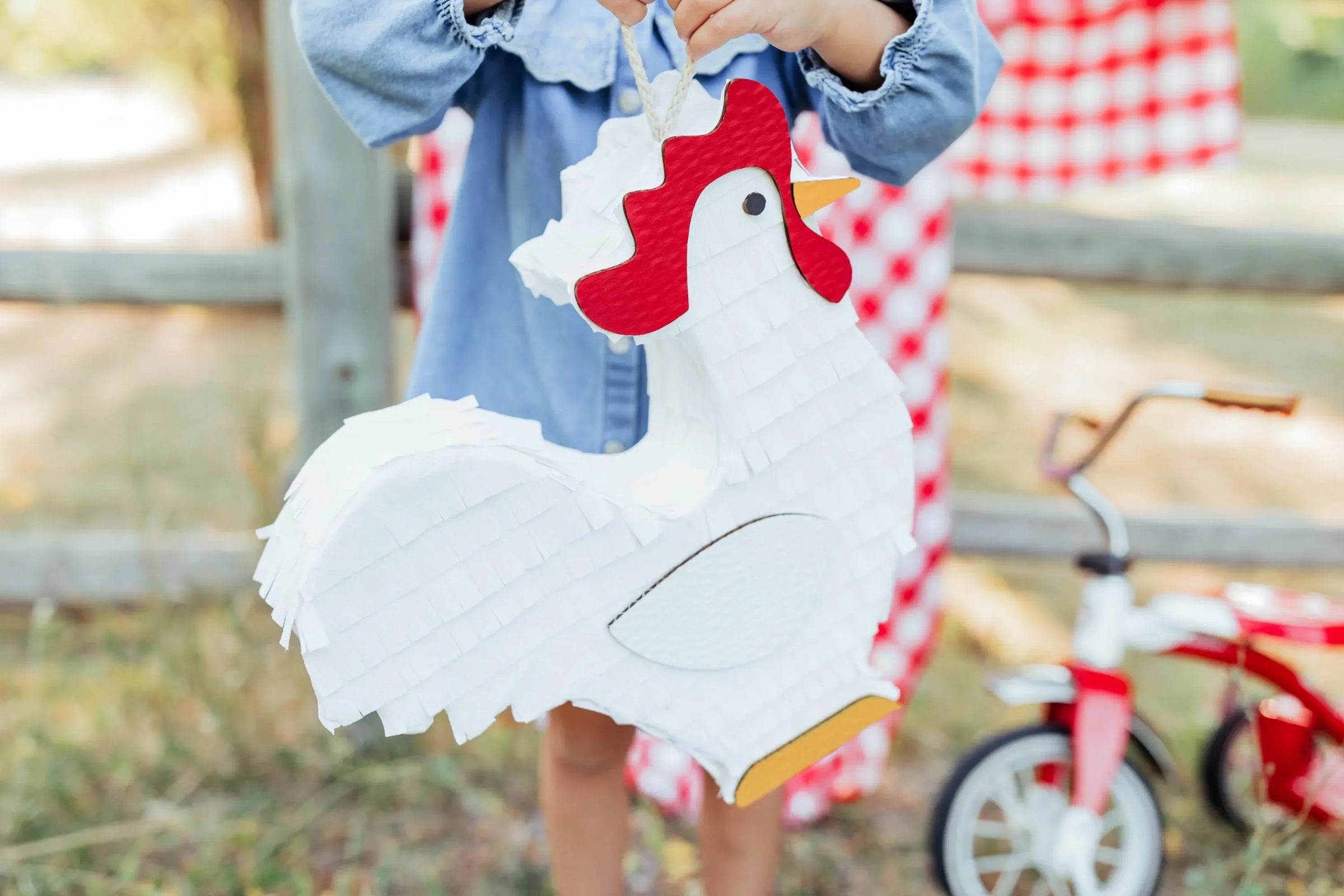 🐓 Farm Friends Rooster Piñata – Handcrafted Barnyard Party Decor for Birthdays, Baby Showers & Animal-Themed Celebrations - BIG FRENCHIES