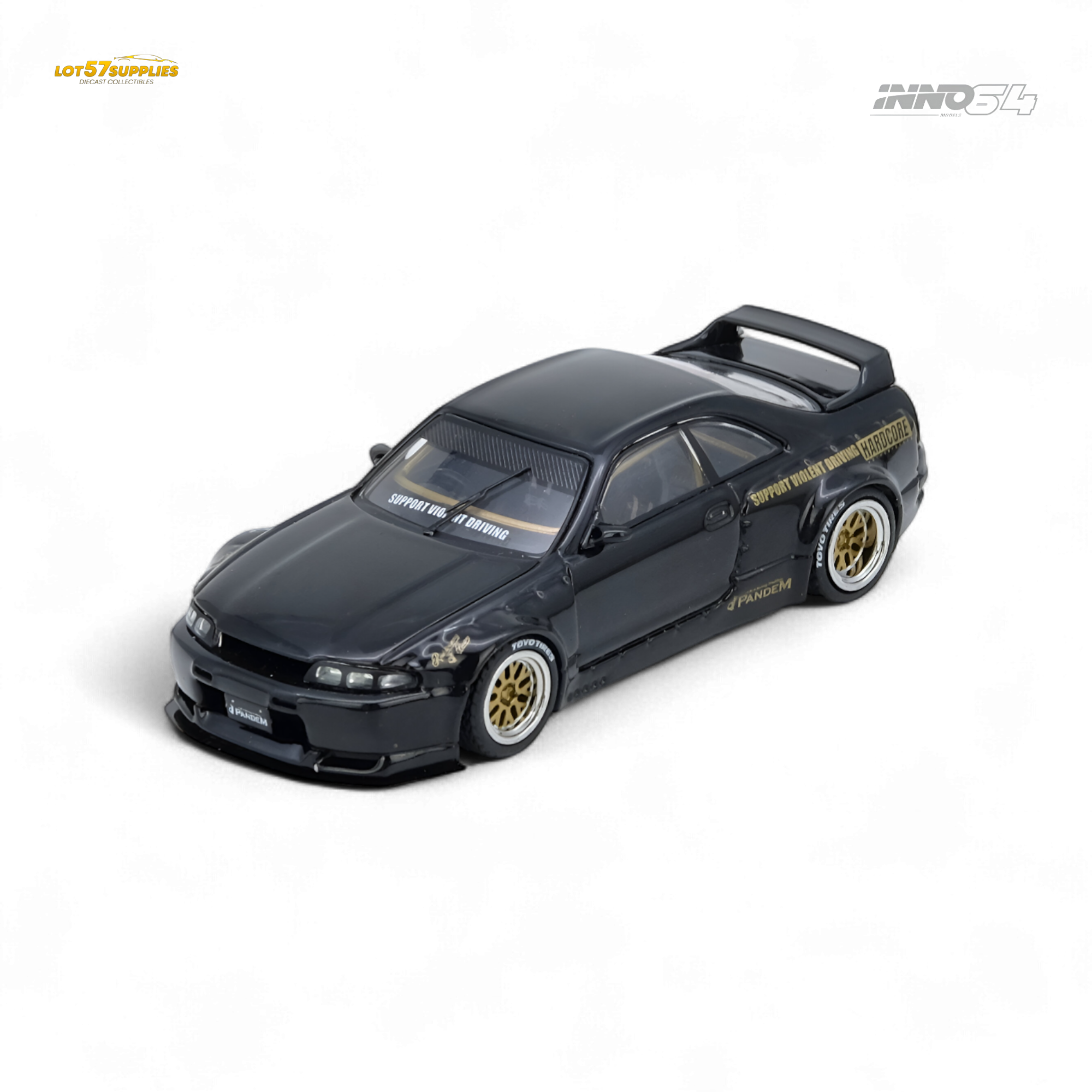 (Pre-Order) inno64 PANDEM GT-R (BCNR33) Black 1:64