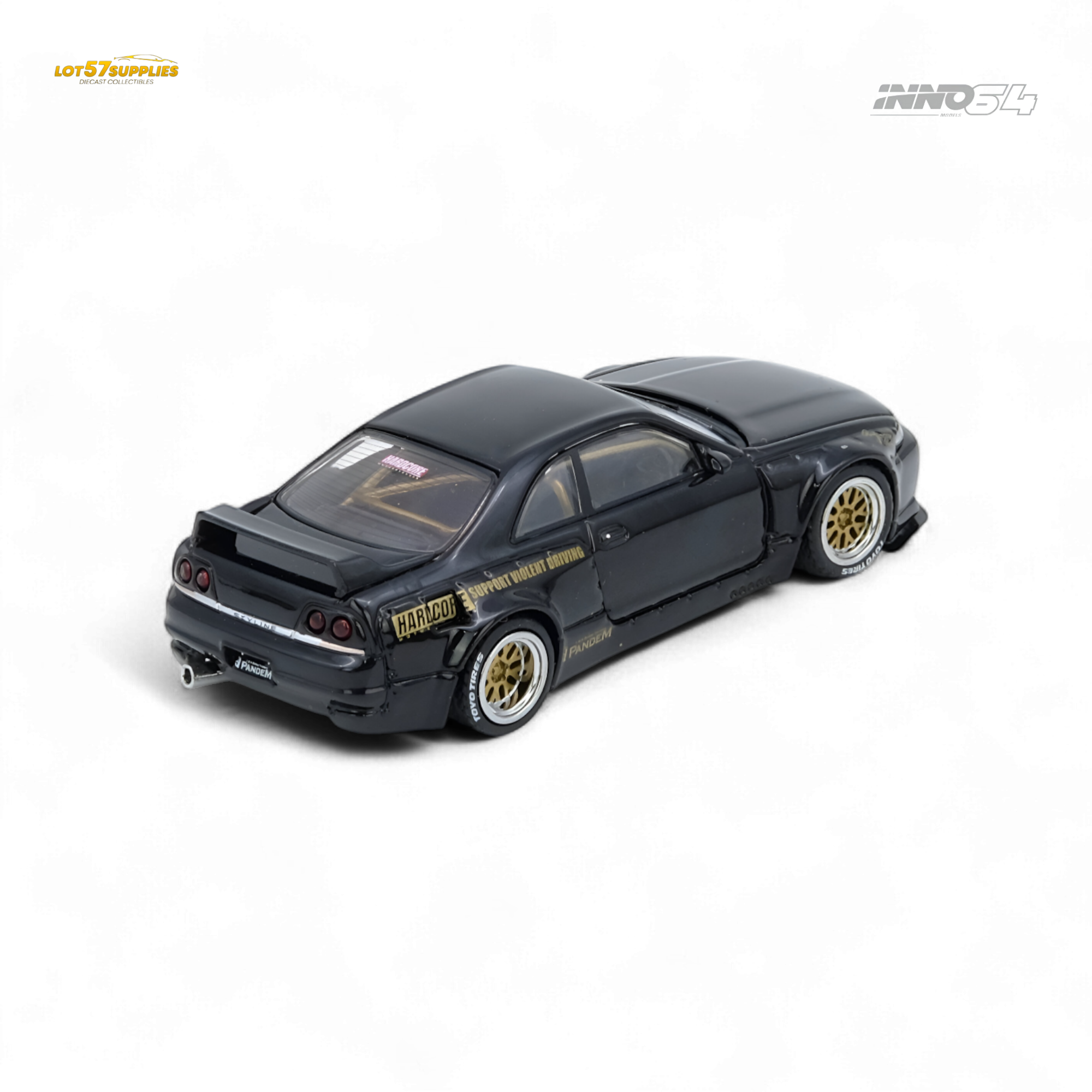 (Pre-Order) inno64 PANDEM GT-R (BCNR33) Black 1:64