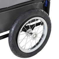 2-in-1, 3 Wheel Pet Jogging Stroller Bike Trailer - BIG FRENCHIES