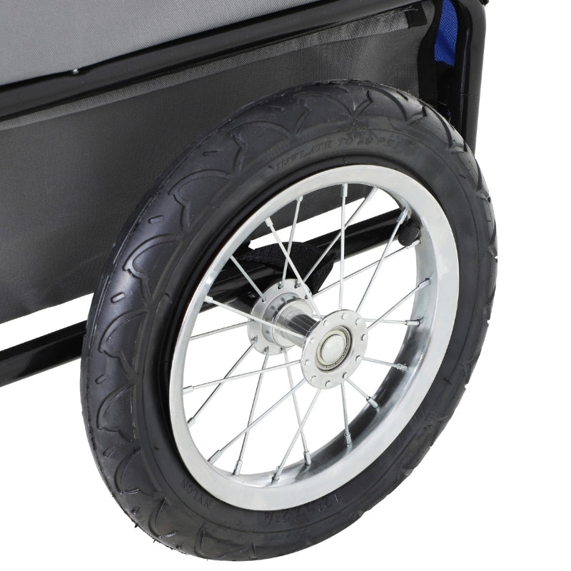 2-in-1, 3 Wheel Pet Jogging Stroller Bike Trailer - BIG FRENCHIES