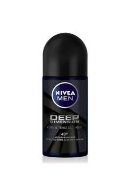 Nivea Men Deep Dimension Roll-On Deodorant 50ml - Long Lasting Protection for Men-Deodorant-BIG FRENCHIES-Beauty Care Bag