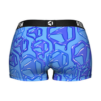 Women's Boy Shorts - Hex Drip (Cobalt)