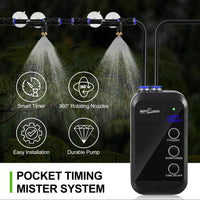 Reptile Humidifier Mini Auto Misting System Rainforest Spray Nozzles