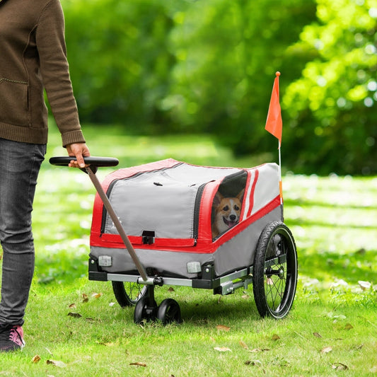 Pet Bike Trailer 2-in-1 Travel Stroller - BIG FRENCHIES
