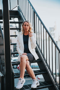 Little Breastfeeding Dress - Navy