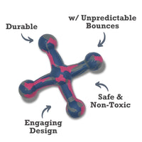 Natural Rubber Jack Dog Toy – Durable, Non-Toxic Chew Toy for Engaging Play and Enhanced Agility - BIG FRENCHIES