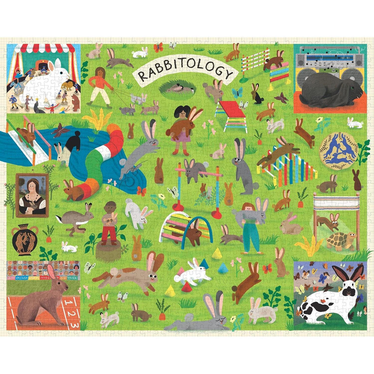 Rabbitology 1000 Piece Jigsaw Puzzle PA Press - BIG FRENCHIES