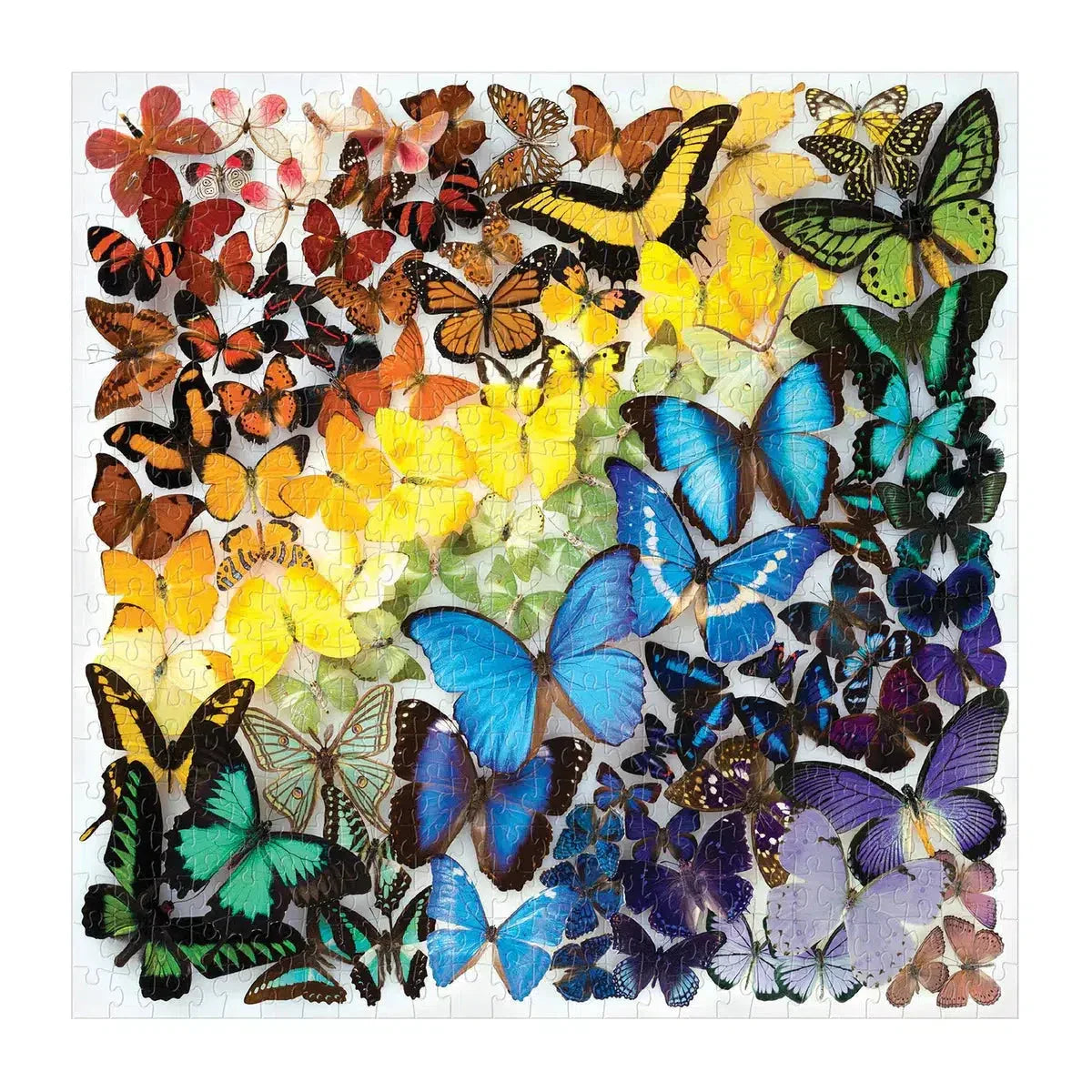 Rainbow Butterflies 500 Piece Jigsaw Puzzle Galison - BIG FRENCHIES