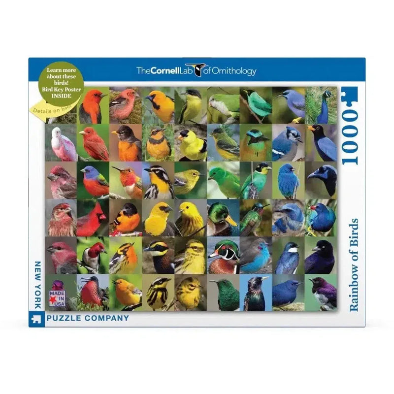 Rainbow of Birds 1000 Piece Jigsaw Puzzle NYPC - BIG FRENCHIES