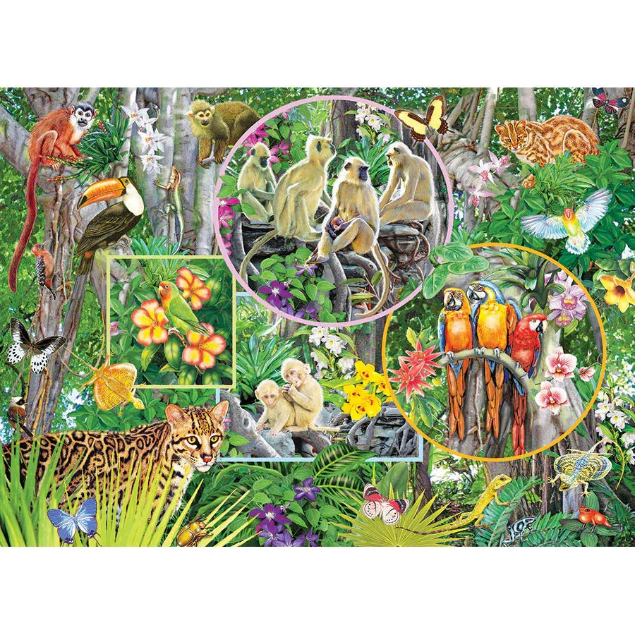 Rainforest Magic 350 Piece Family Jigsaw Puzzle Cobble Hill