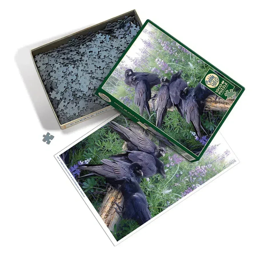 Raven Rendezvous 1000 Piece Jigsaw Puzzle Cobble Hill - BIG FRENCHIES