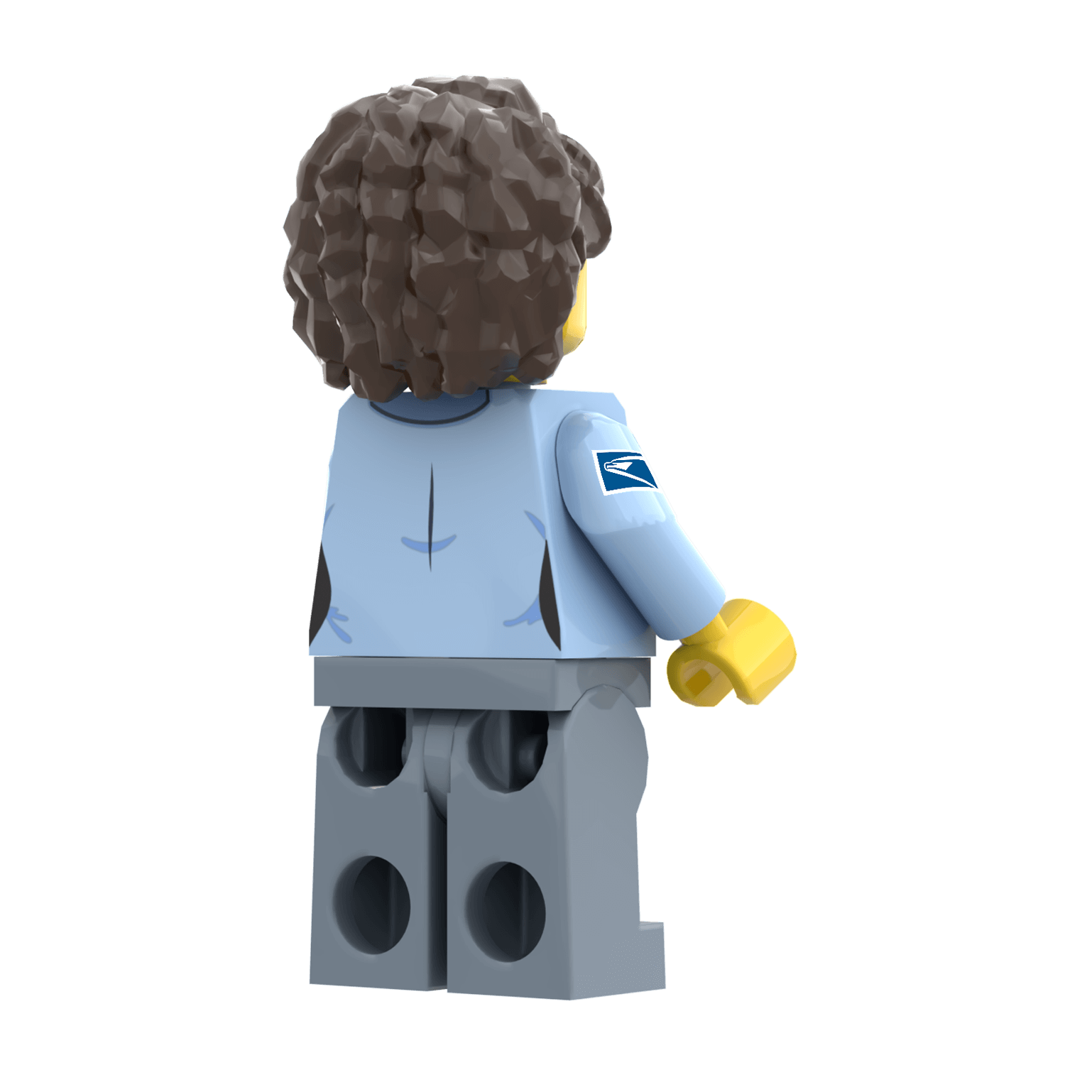 United Studs Postal Worker (Female) -  Custom Printed Minifig - Made Using LEGO® Parts