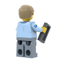 United Studs Postal Worker (Male) -  Custom Printed Minifig - Made Using LEGO® Parts