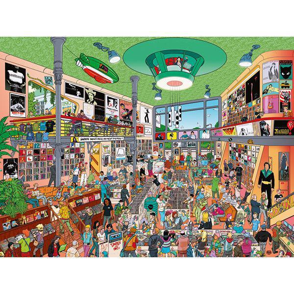 Record Store 1500 Piece Jigsaw Puzzle Heye - BIG FRENCHIES