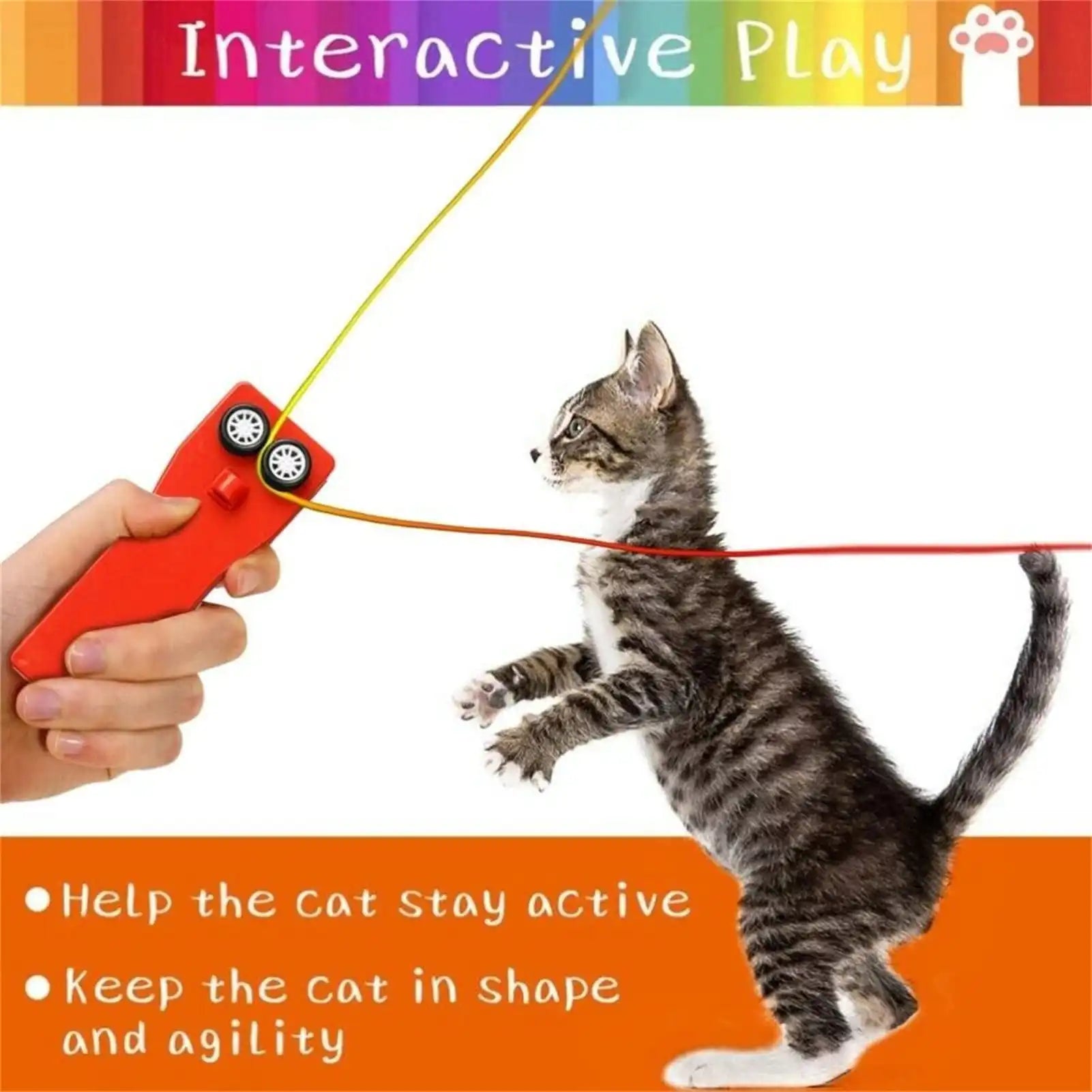 MEACAOFG FuXinWorld Lasso String Toy Lasso String Shooter Toy Lasso String Launcher Creative Handheld Cat Rop