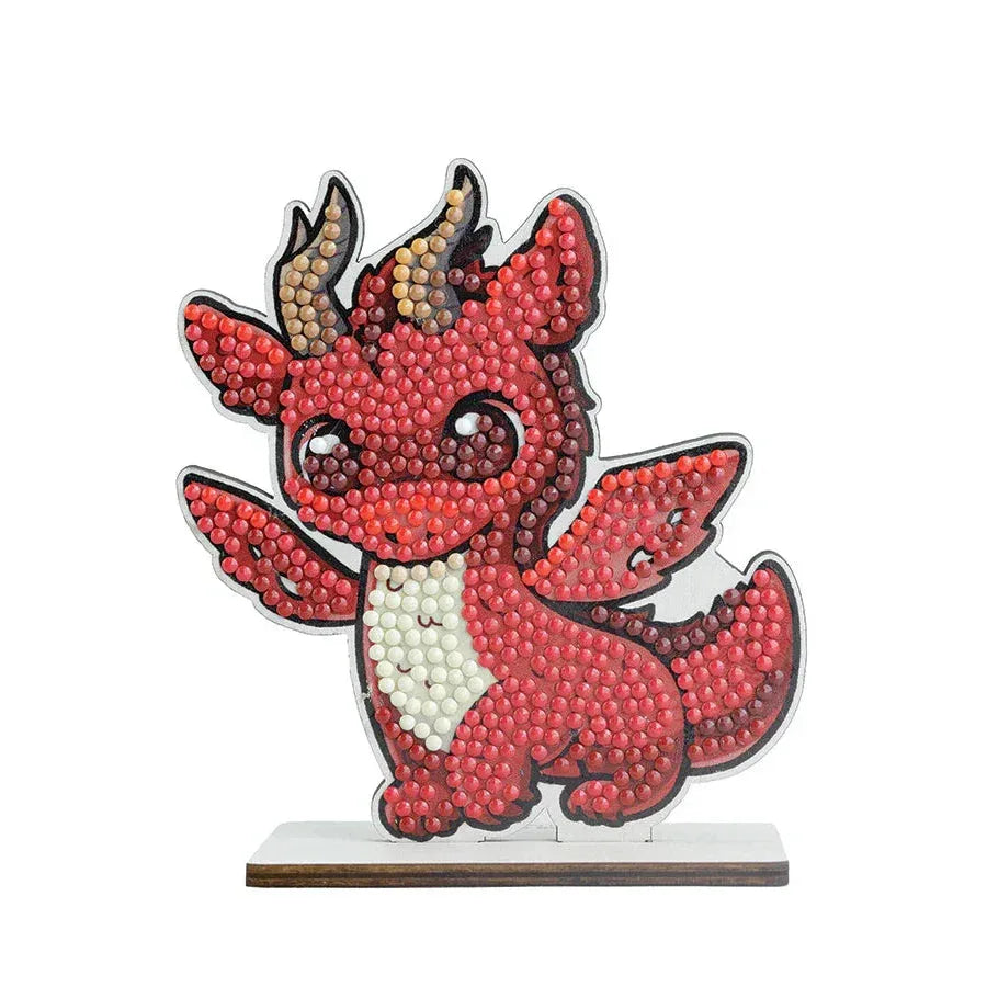 Red Dragon Crystal Art Fantasy Buddies Kit Craft Buddy - BIG FRENCHIES