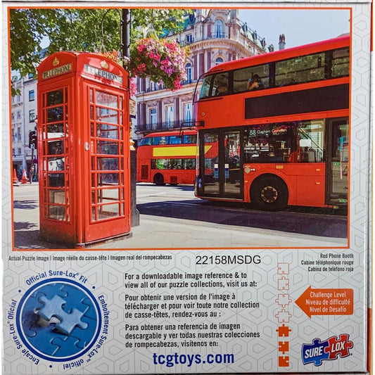 Red Phone Booth Bucket List 300 Piece Jigsaw Puzzle Sure Lox