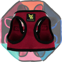 EcoBark Burgundy Step In Dog Harness - Reflective Soft Mesh Harness for Teacup, Small Dogs, and Puppies - BIG FRENCHIES