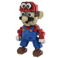 Red Power Plumber MOC made using LEGO parts