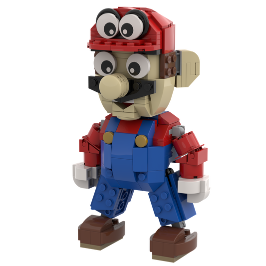 Red Power Plumber MOC made using LEGO parts