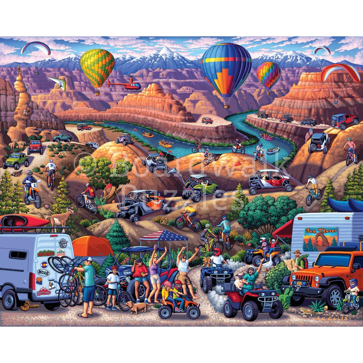 Red Rock Adventure 210 Piece Jigsaw Puzzle Boardwalk - BIG FRENCHIES