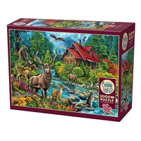Red Roofed Cabin 2000 Piece Jigsaw Puzzle Cobble Hill - BIG FRENCHIES