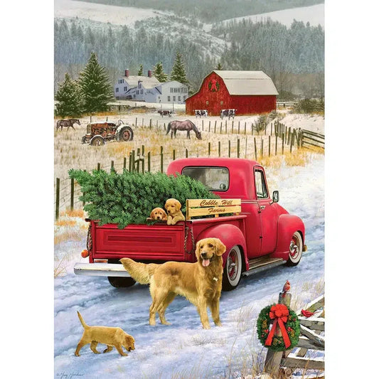 Red Truck Farm 35 Piece Tray Jigsaw Puzzle Cobble Hill - BIG FRENCHIES