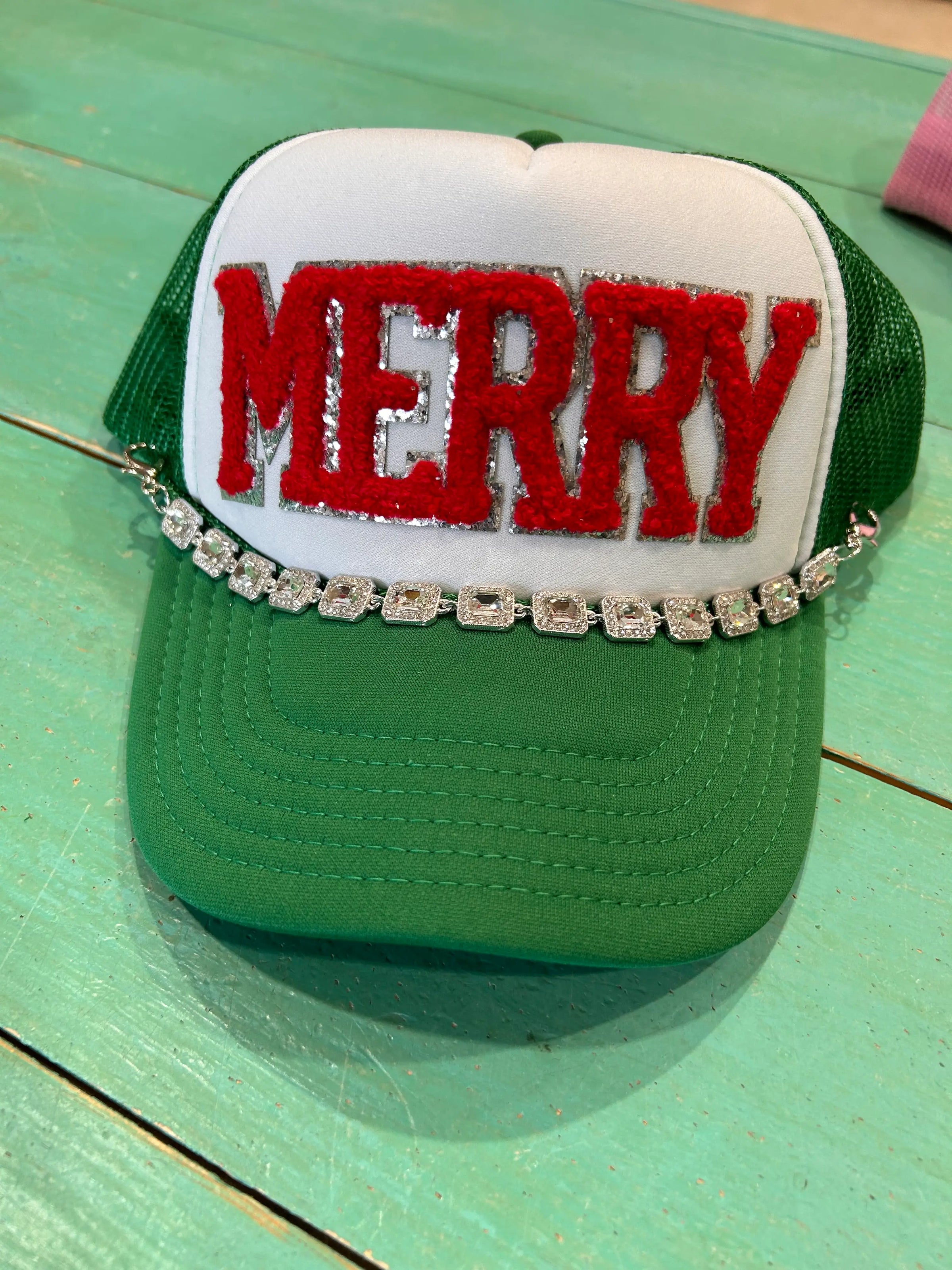 Red Chenille Merry Trucker - BIG FRENCHIES
