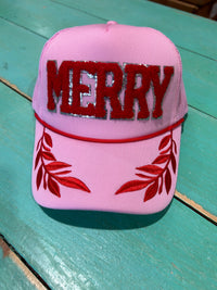 Red Chenille Merry Trucker - BIG FRENCHIES
