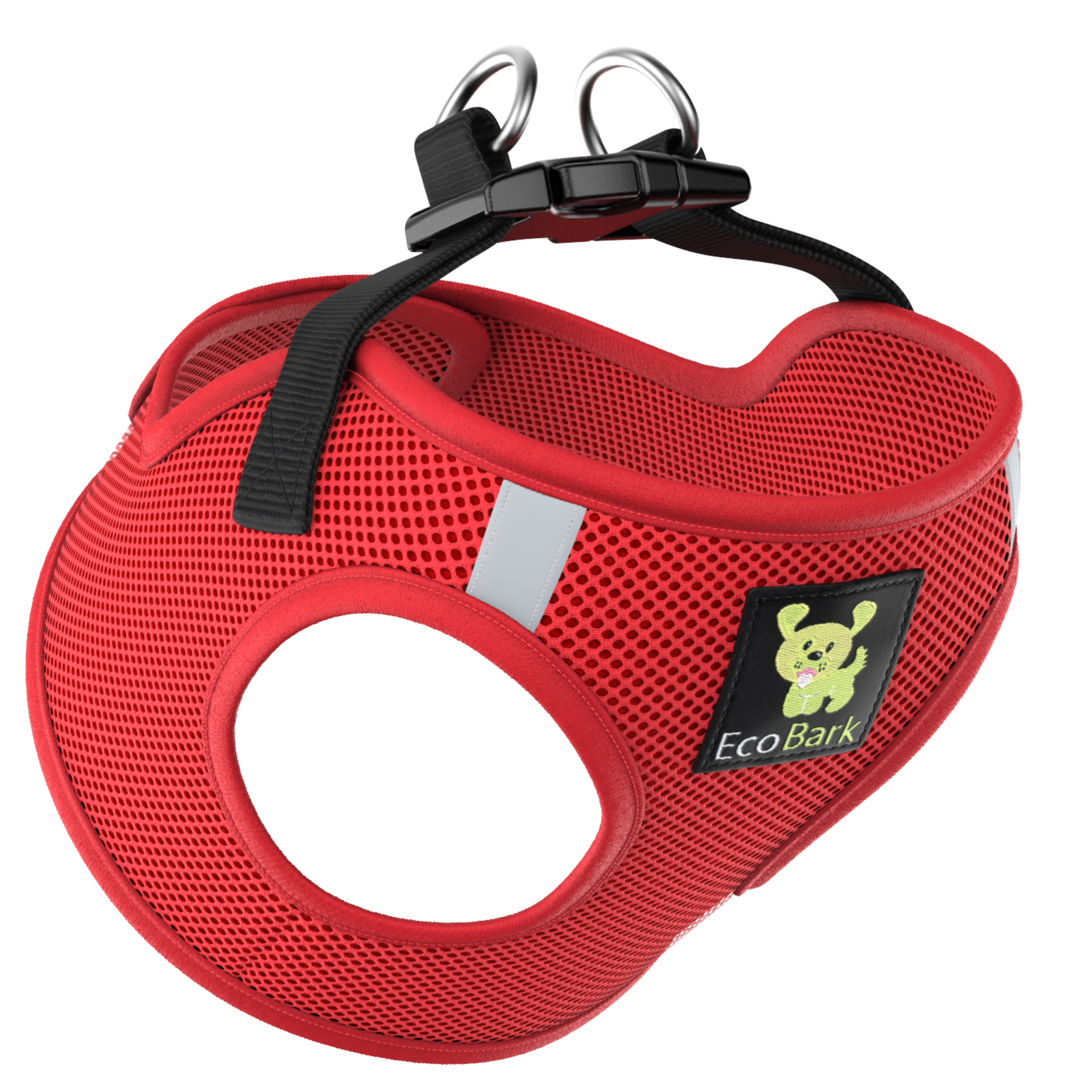 Teal Step In Dog Harness - Rapid Fastener Reflective Soft Mesh Vest Halter for Puppies and XXXS to Small Dogs - BIG FRENCHIES