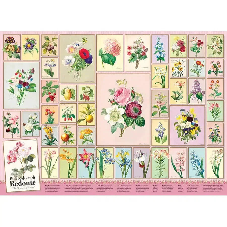 Redouté 1000 Piece Jigsaw Puzzle Cobble Hill - BIG FRENCHIES