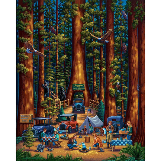 Redwood National Park 210 Piece Jigsaw Puzzle Dowdle - BIG FRENCHIES