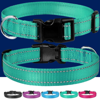 Reflective Adjustable Nylon Dog Collar Strap – Safety Traction Rope - BIG FRENCHIES
