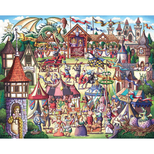Renaissance Fair 500 Piece Jigsaw Puzzle Boardwalk
