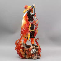 Rengoku Kyoujurou Flame Hashira Anime Figure, Demon Slayer Kimetsu no Yaiba Figurines 30 cm