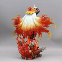 Rengoku Kyoujurou Flame Hashira Anime Figure, Demon Slayer Kimetsu no Yaiba Figurines 30 cm