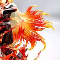 Rengoku Kyoujurou Flame Hashira Anime Figure, Demon Slayer Kimetsu no Yaiba Figurines 30 cm