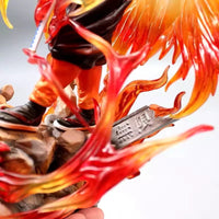 Rengoku Kyoujurou Flame Hashira Anime Figure, Demon Slayer Kimetsu no Yaiba Figurines 30 cm