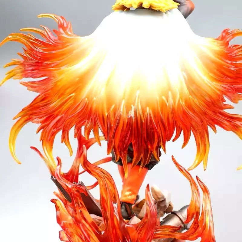 Rengoku Kyoujurou Flame Hashira Anime Figure, Demon Slayer Kimetsu no Yaiba Figurines 30 cm