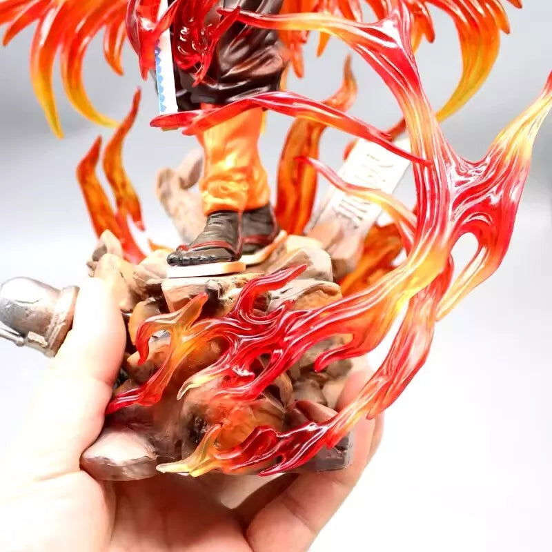 Rengoku Kyoujurou Flame Hashira Anime Figure, Demon Slayer Kimetsu no Yaiba Figurines 30 cm