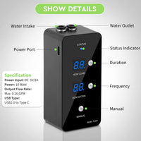 Reptile Misting System Humidifier with Timer & Adjustable Spray Nozzles