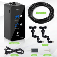 Reptile Misting System Humidifier with Timer & Adjustable Spray Nozzles